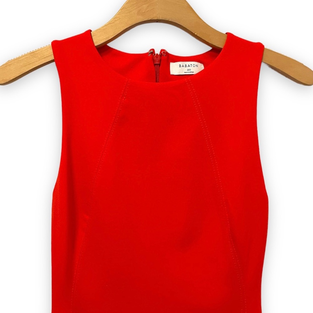 Aritzia Babaton Matheson Sheath Dress, Orange-Red, 00 - Picture 2 of 15